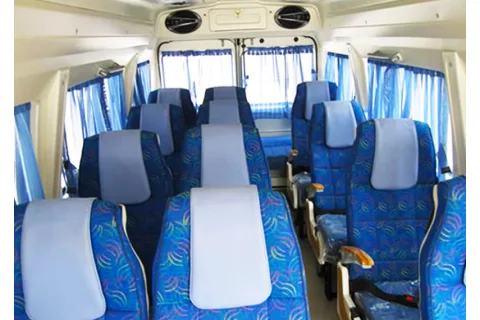Tempo Traveller category vehicle for DDD Cabs journeys