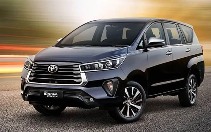 Innova Crysta cab for a comfortable long-distance temple journey
